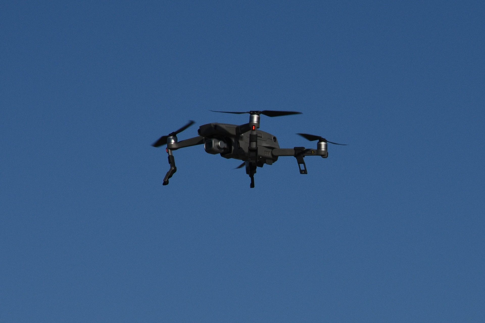 Drone in wide open sky